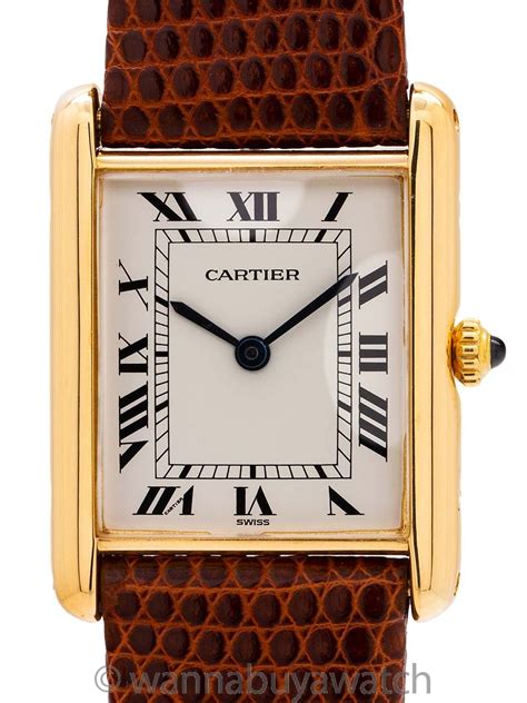 tweedehands cartier tank|used cartier tank watches.